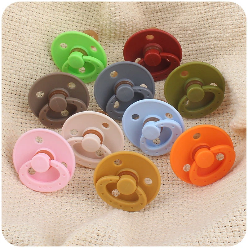 Baby Pacifier Food Grade Silicone Newborn Baby Nipple Infant Safe Circle Flower Type Nipples