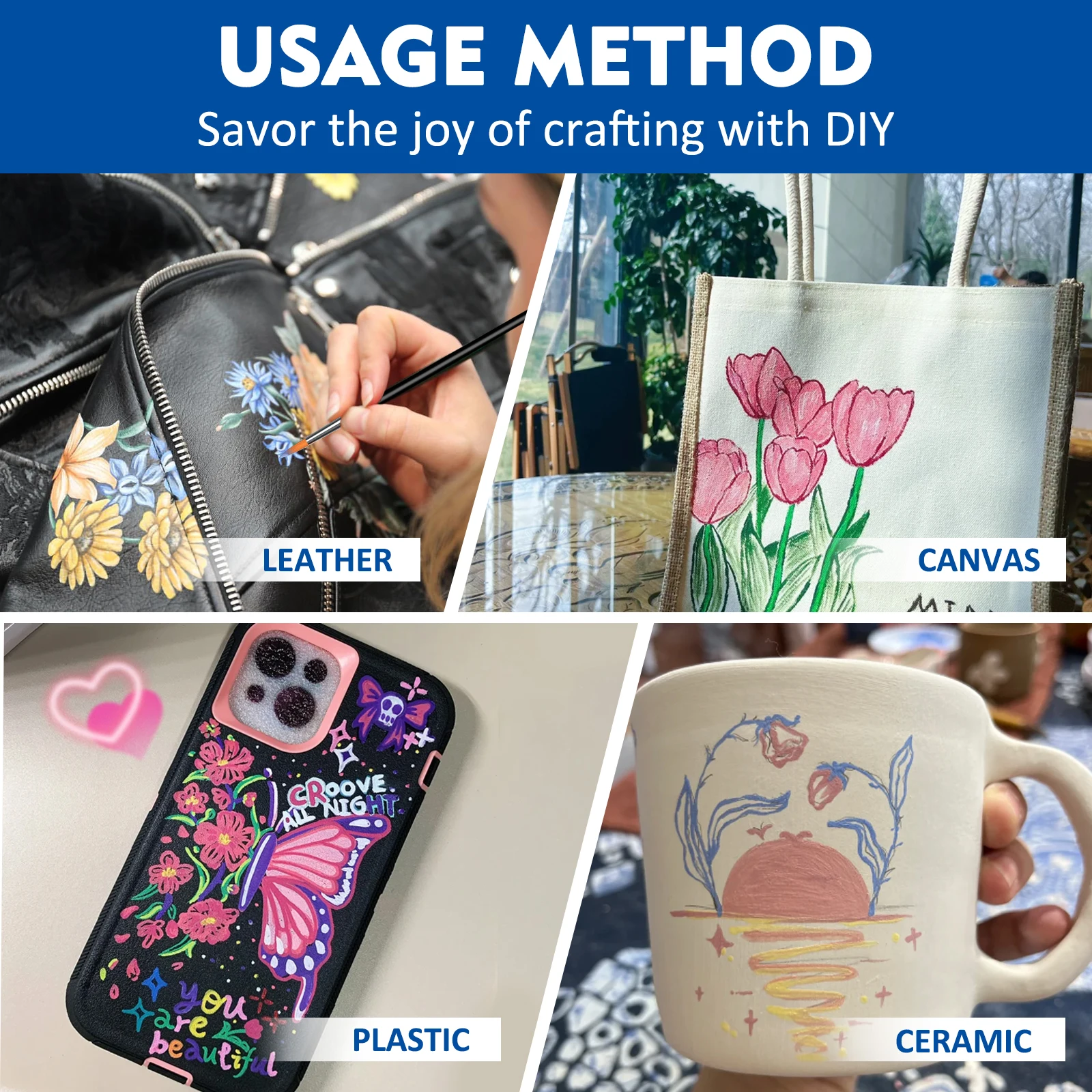 36-Color Acrylic Leather Paint Set 4