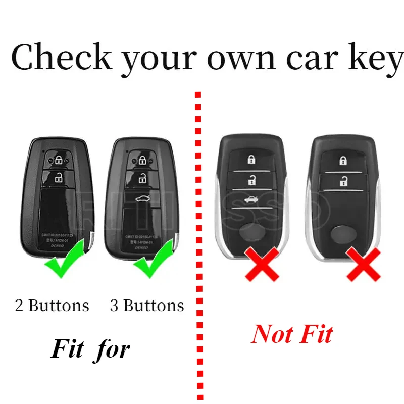 Key Case Cover Tpu For Toyota Corolla Rav4 Camry 70 Prado RAV 150 2 3 4 Buttons