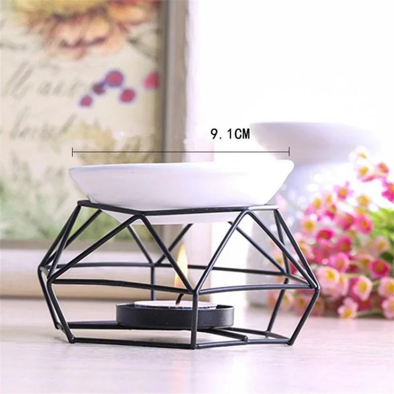 Stylish Aroma Burner Incense Holder Nordic Candle Holder Stainless Steel Base Home Decoration Meditation Gift