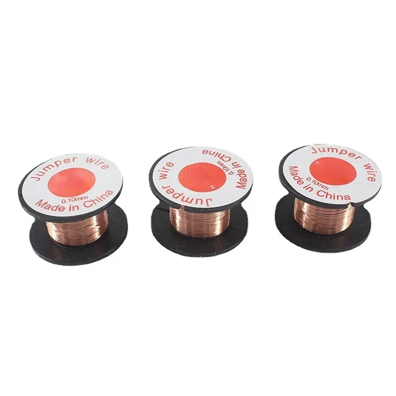 

5PC/set Copper Soldering Wire 0.1mm PCB Link Jumper Wire Maintenance Jump Line for Mobile Phone Computer PCB Welding Repair Tool