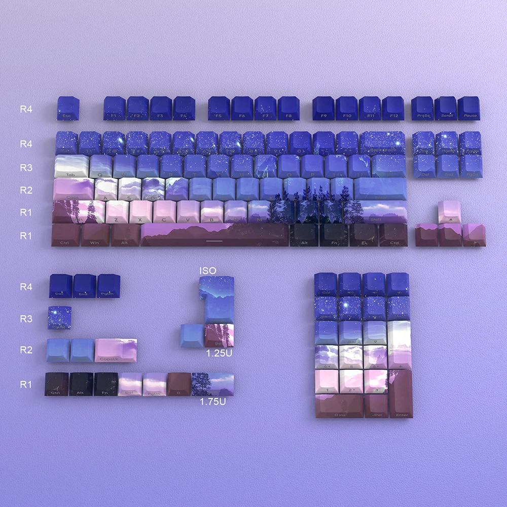 Custom Light Dye Sub Backlight Key Caps