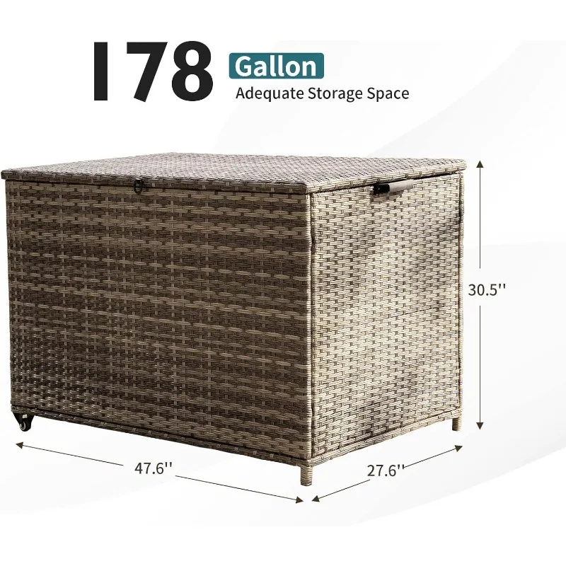 178 Gallon Outdoor Storage Box 6