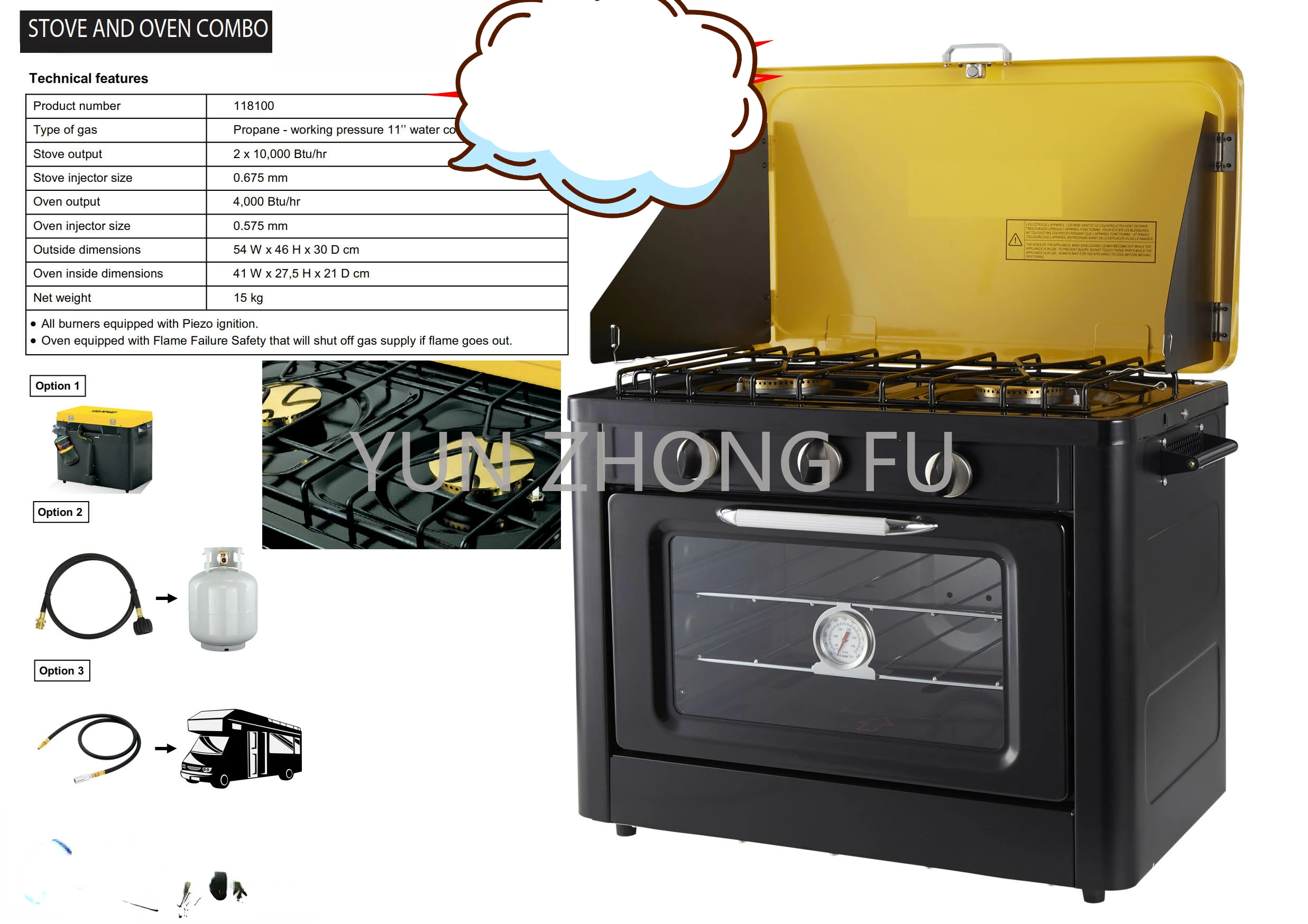 

RV Accessories Outdoor Camping Products Gas Oven and Oven Outdoor Oven
