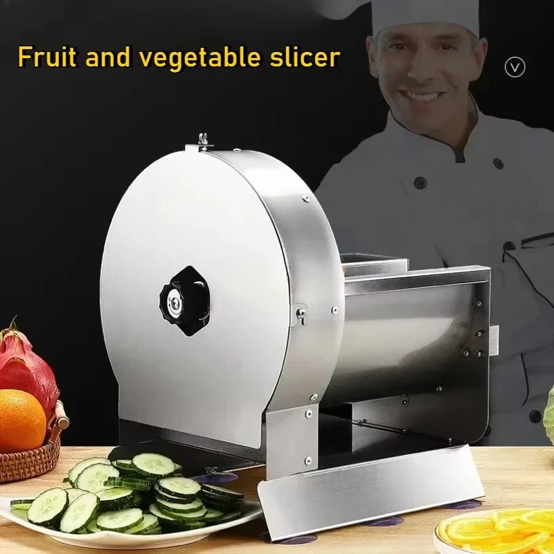 Multi Functional Stainless Steel Electric Manual Vegetable and Fruit Slicer for Household and Commercial Use