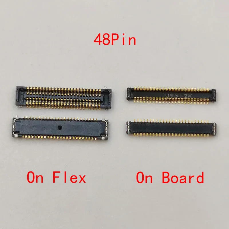 

10Pcs 48Pin LCD Display Screen FPC Connector On Board For Samsung Galaxy A8 A6 Plus 2018 A530 A730 A9S J805 A750 J8 A600 A605 F