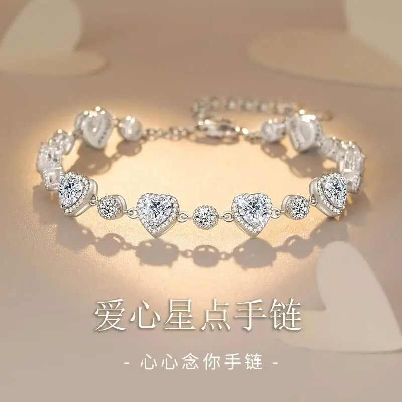 

Оригинальный браслет UMQ из стерлингового серебра с романтическим дизайном, Роскошный дизайнерский орнамент, подарок для девушки на День святого Валентина