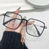 Ultra Light Anti Blue Light Glasses for Women Cool Brown Large Frame Flat Lens High Beauty Presbyopia Glasses 0+1.0+1.5+2.0+4.0 4