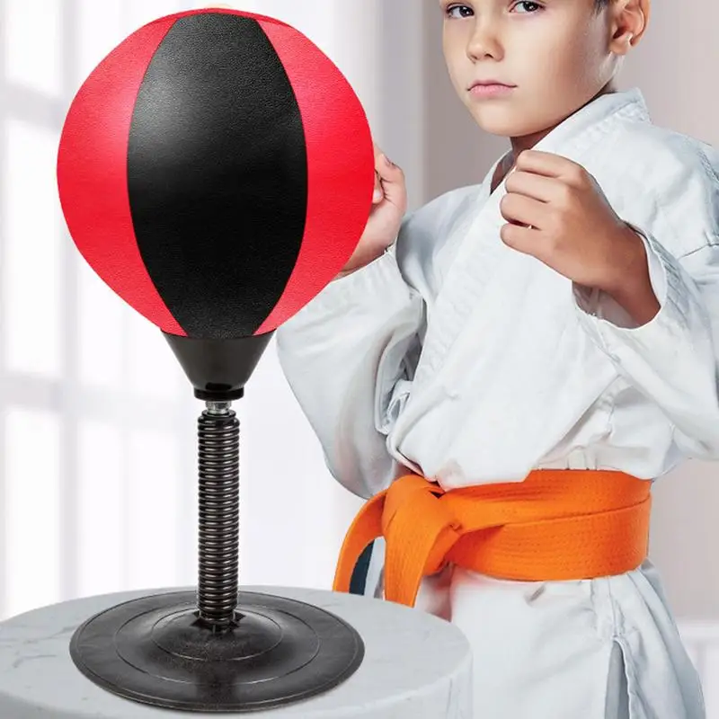 Stress Release Desktop Punching Ball With Suction Cup Tabletop Boxing Punching Bag Tress Buster Desk Boxing Punch Ball