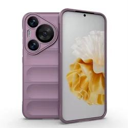 Huawei Pura 70 Pro Shockproof Silicone TPU Protective Phone Case for Huawei Pura70ProPlus (PURPLE)