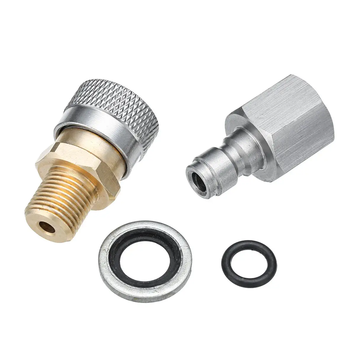 

10PCS 1/8 Inch BSP Quick Release Coupler Fittings Charging Adapter Kit for Air Gun Rifles PCP