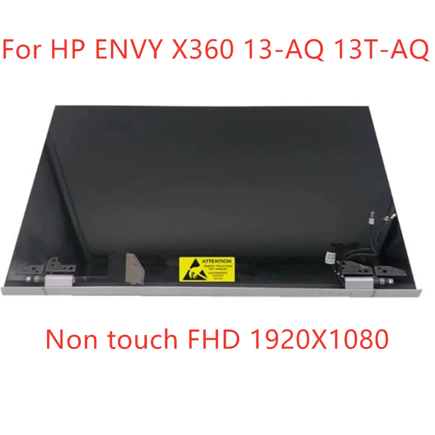 

13.3 LCD Screen Complete Assembly For HP ENVY X360 13-AQ 13T-AQ000 13T-AQ100 FHD Display Full Upper Part Replacement no touch