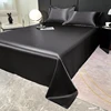 Luxury Satin Flat Sheet, Solid Color Bedsheet, Soft, Comfortable, Single, Double, Twin, King Size Bedding 230x250cm/180x230cm 3