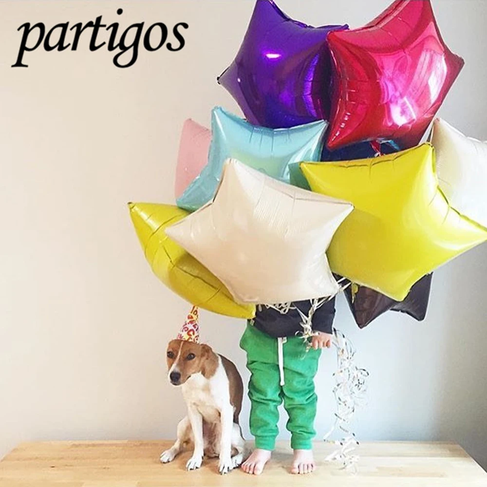 

1pcs 24inch Gold Silver Star Aluminium Foil Balloon Baby Shower Birthday Party&Wedding Decoration Children's Day Supplies