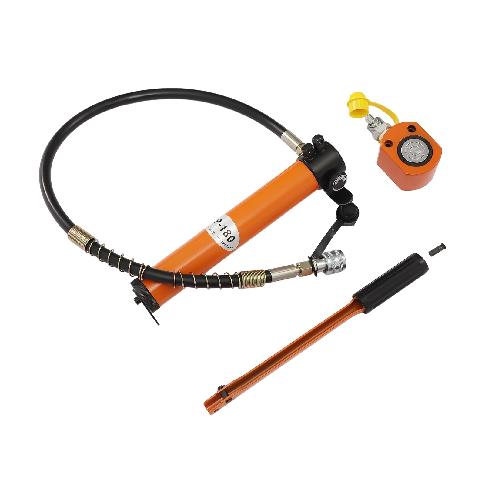10T Hydraulic Ram Cylinder Jack  Hydraulic Jack Hand Pump,0.43" Stroke for Machinery Shipbuilding 3
