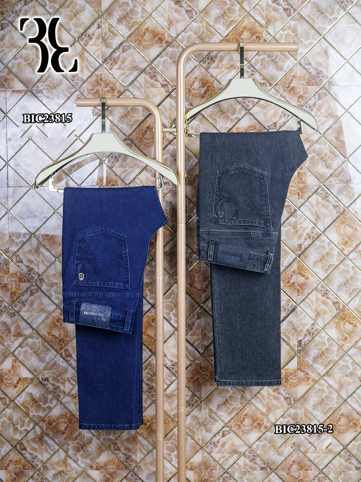 

BILLIONAIRE SIJITONGDA Jeans cotton thick men 2024Boutique Jeans new fashion embroider casual designed Straight big size 31-40