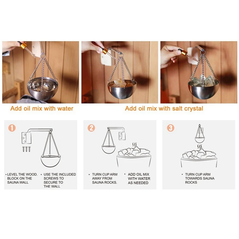 Sauna Oil Cup Sauna Aromatherapy Oil Holder Bowl Essential Fragrance Diffuser Bowl For And Spa