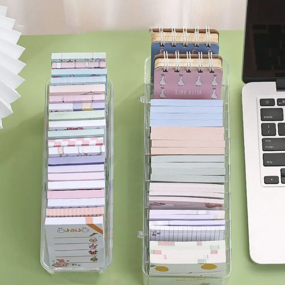 

Портативный контейнер для хранения пластиковых элементов, отделочная коробка, многофункциональная Пылезащитная липкая коробка для сортировки заметок