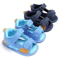 Newborn Boys And Girls Baby Shoes Classic Canvas Soft Soles First Walking Shoes Breathable Sandals Summer Casual Beach Shoes 1
