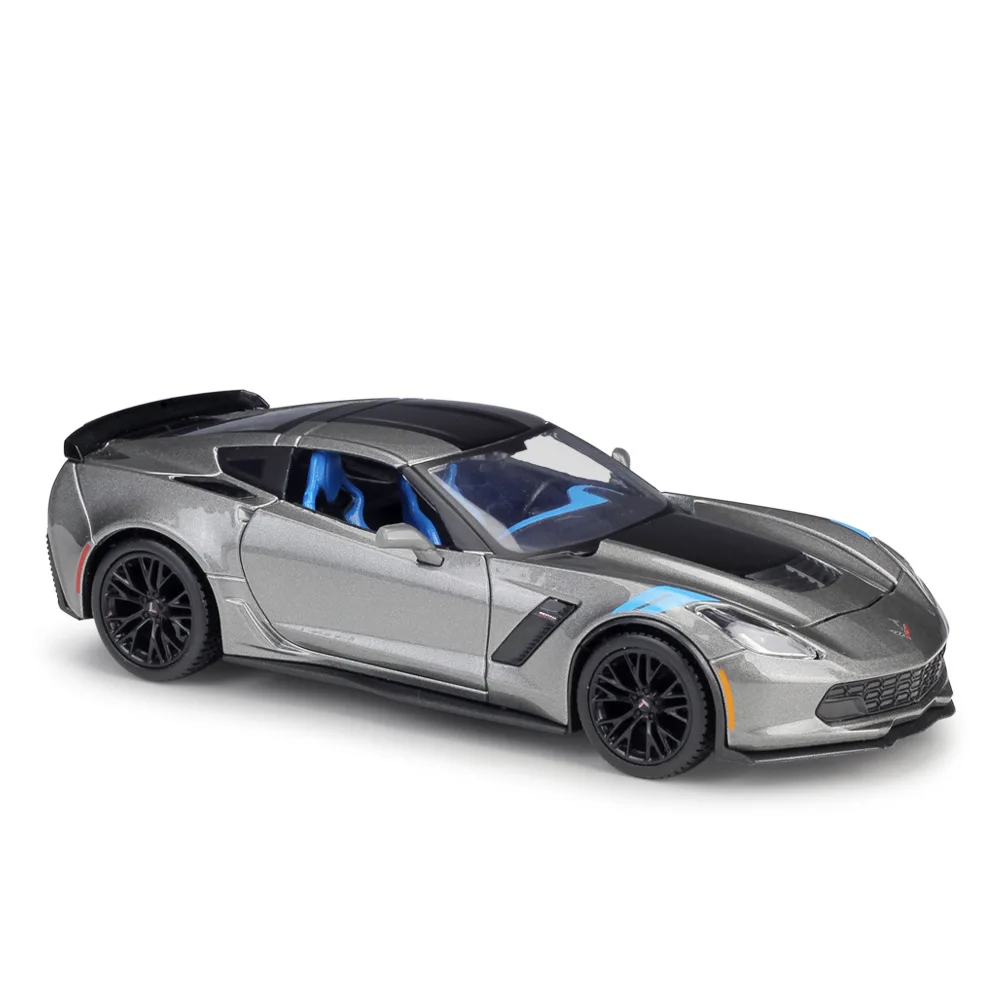Maisto 1:24 Corvette 2017 Corvette Grand Sport 모조 합금 자동차 모델 완성 된 장난감 컬렉션 디스플레이 선물