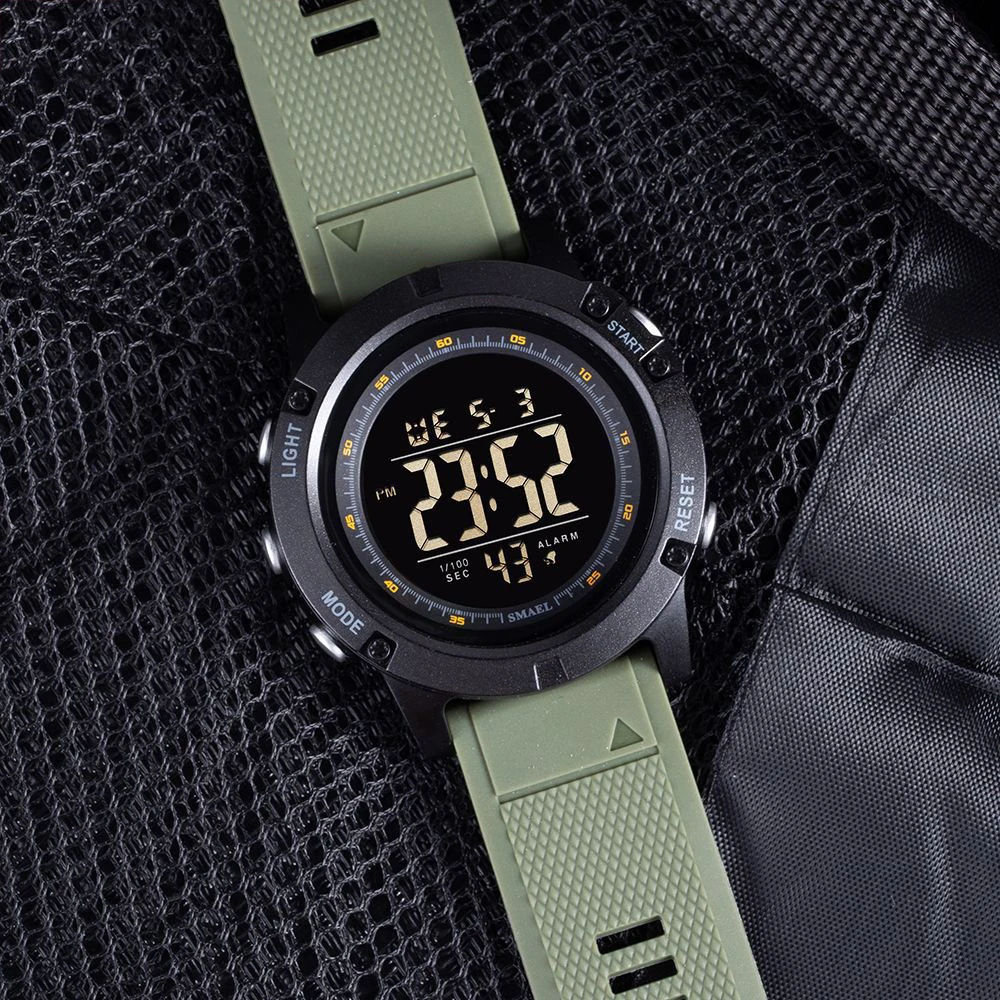 Smael Youth Digital Sport Watches For Men Waterproof Stopwatch Led Electronic Back Light Alarm Wristwatch Male Gifts, Alina Gadgets