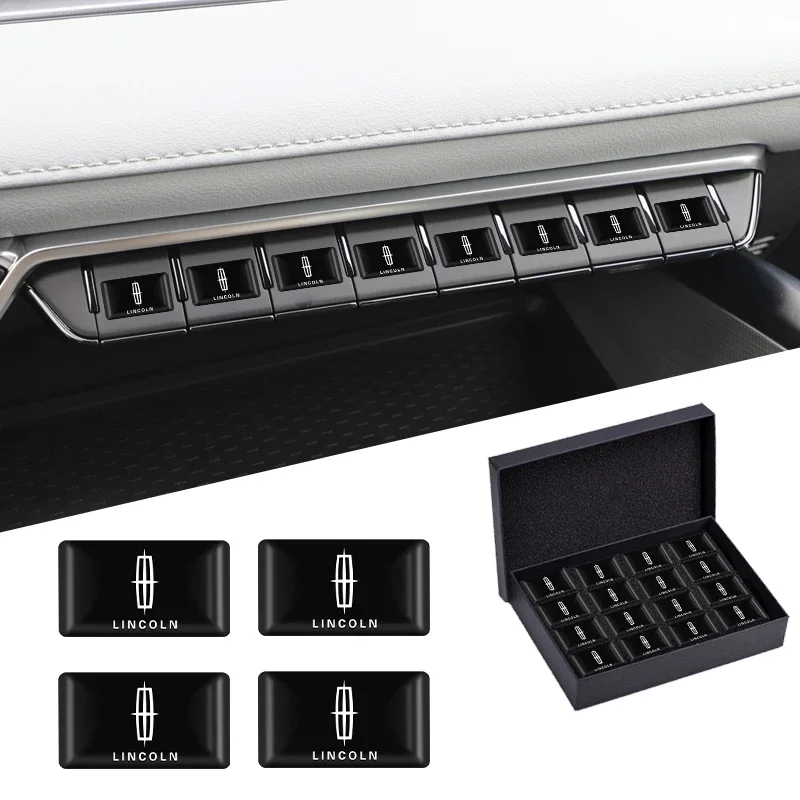 10 Pz Car Interior Decoration Sticker Accessori Auto Per Lincoln Navigator Mkz Mkx Corsair Flyer Aviator Continental Flyer