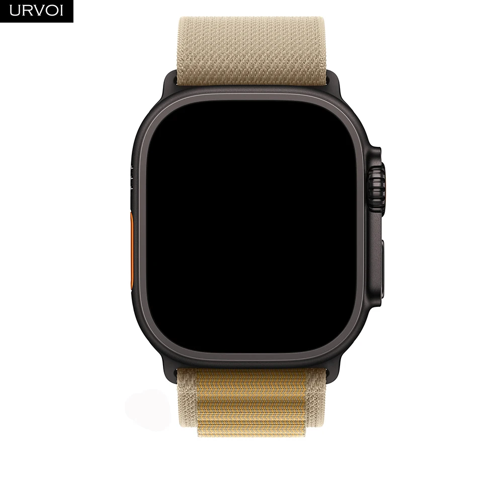URVOI Black Woven Polyester Alpine Loop Strap with G-Hook Closure