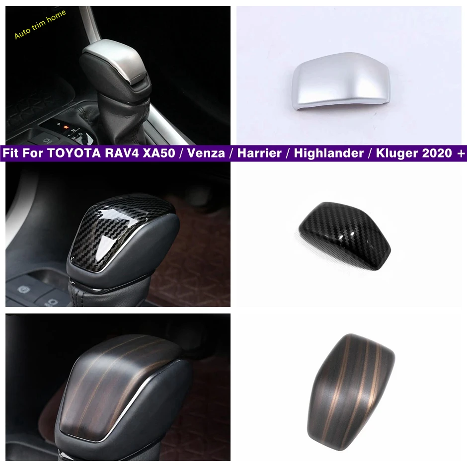 

Gear Shift Knob Head Handball Cover Trim For TOYOTA RAV4 XA50 2019 + / Venza / Harrier 2021 + / Highlander / Kluger 2020 - 2023