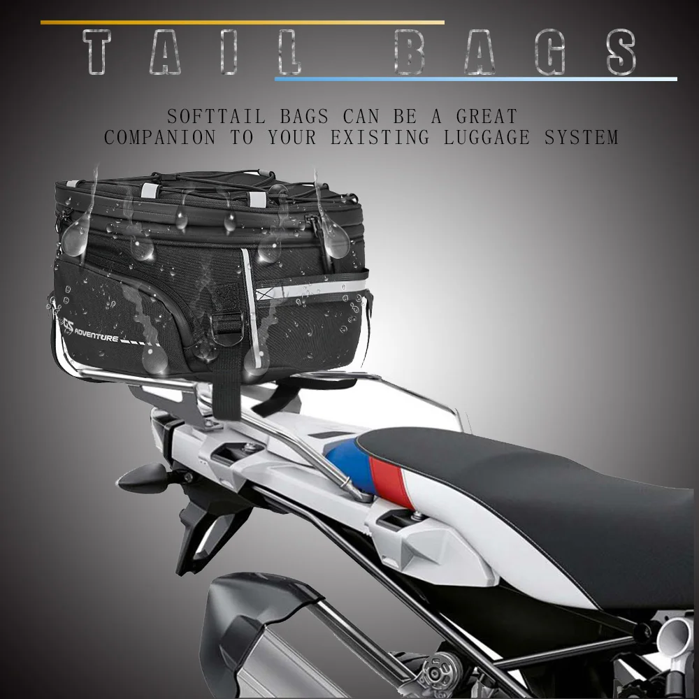 NEW For BMW F650GS F700GS F800GS F800R F850GS F900R F 900 XR Motorcycle Bags Saddlebag Tailbag Tail Bag Top Bags