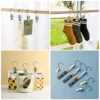 10pcs Stainless Steel Clothespins Laundry Clothes Pegs Hook Portable Hanging Clothes Clip Wardrobe Clothes Organizer Hanger 5