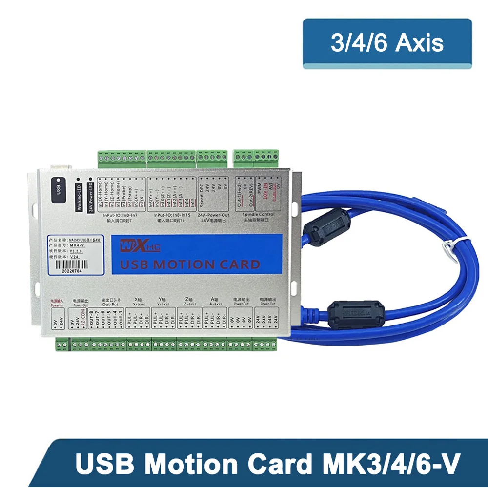 Xhc Usb Mach3 3/4/6 Axis Motion Control Card Controller Per Macchina Per Incidere Cnc Per Windows 7 10 Supporto Codice G Standard