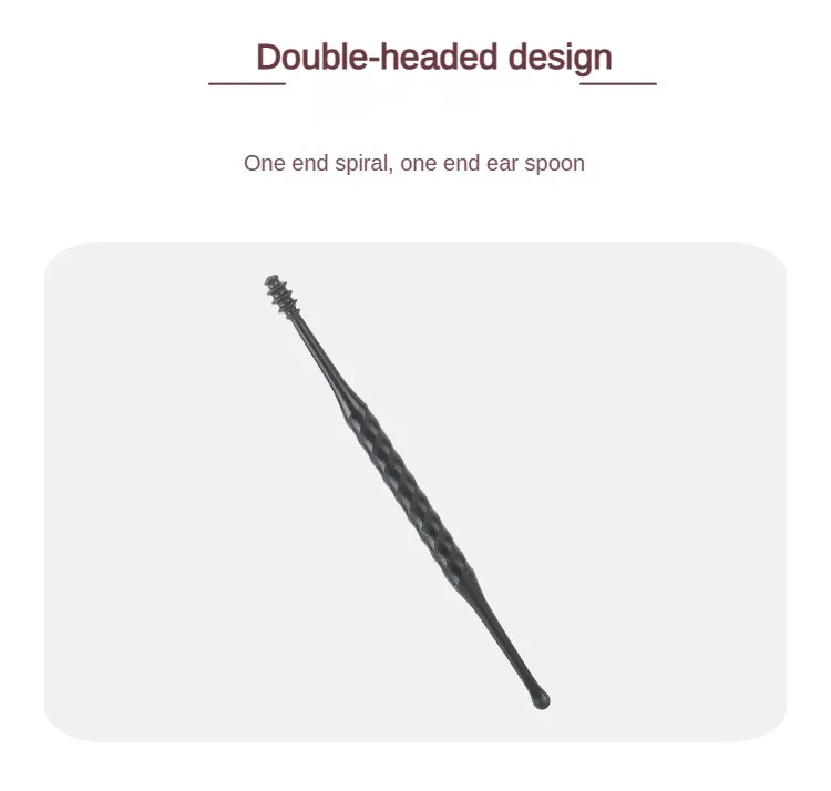 Description Picture 4 of item1set/7PCS Ear Cleaner ABS Ear Care Spoon Tool Soft Spiral For Ears Earwax Picker Cleaning Ear Wax Removal Tool Earpick Remover