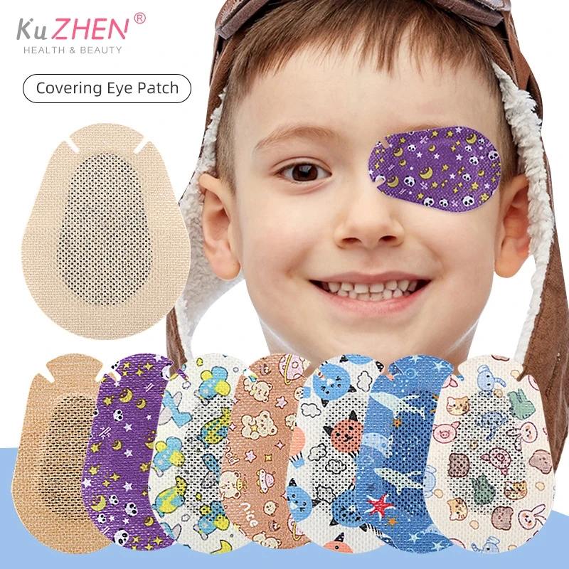 1 pz traspirante Amblyopia Eye Patch Band Aid maschera per gli occhi bambini monouso medico Sterile Eye Pad bende adesive Kit di pronto soccorso