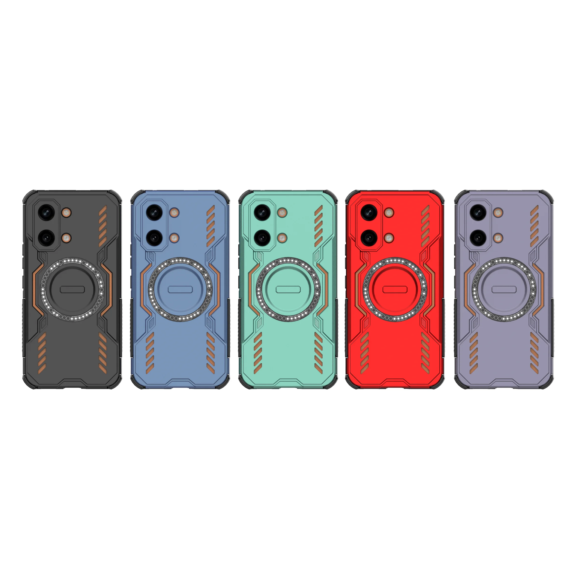Enhanced Shockproof Heat Dissipation Magnetic Case - Matte PC TPU Cover