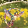Acrylic Stained Glass Handicraft Garden Window Balcony Hummingbird Hanging Yard Home Wall Bird Ornament Door Decoration 1