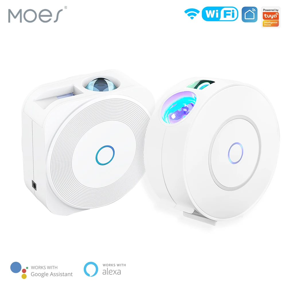MOES Tuya WiFi 스마트 스타 프로젝터 갤럭시 휴일 파티 APP 제어 스마트 홈 성운 프로젝터는 Google 홈 Alexa에서 작동합니다.