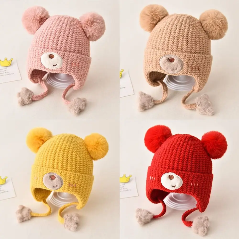 Cotton Winter Baby Beanie Hat for Kids Ear Protection