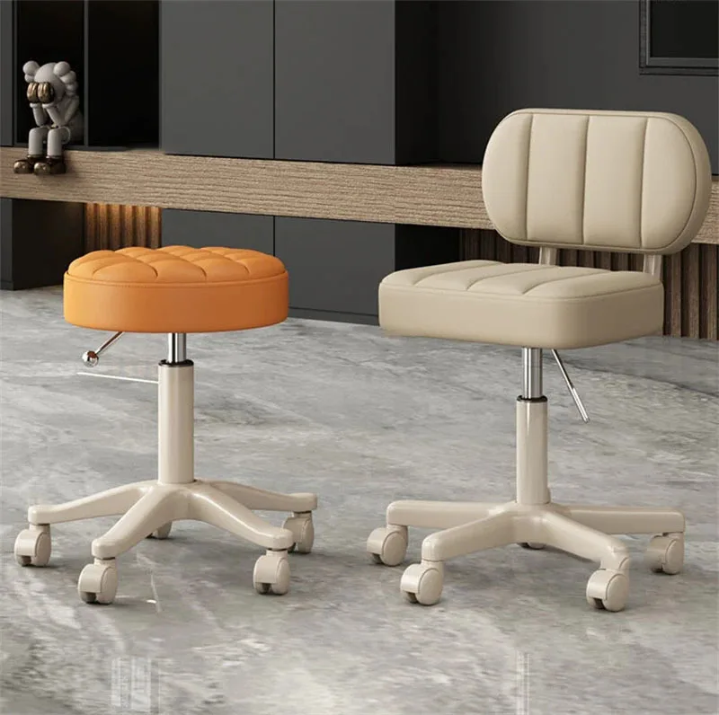 Description Picture 4 of itemLight Luxury Barber Chairs Simple Lifting Pulley Manicure Large Work Chairs Beauty Salon Special Stool Home Back Makeup Chair