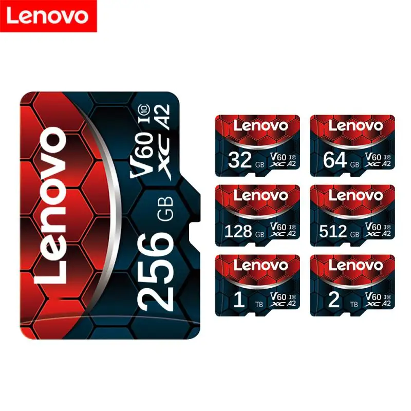 Lenovo Memory Card 128GB 2TB 1TB 512GB 256GB Micro SD Card V60 High Speed  Cameracartão De Memória For Phone Camera - AliExpress