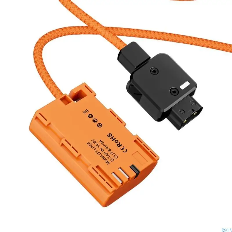 R91A Camera D Tap To Battery Adapter For Continuous Power Supply In Live Streaming And Video for R5 80D 70D