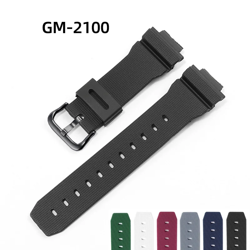 Peiyi Cinturino In Gomma Resina Da Uomo 26.16Mm Per Cinturino In Silicone Casio G-Shock Gm-2100 / Ga-5600 Series