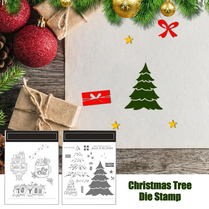 

Clear Stamps Christmas Tree Scrapbooking Stamps And Dies Stamp Sets And Dies For Crafts Create Stunning Handmade Cards