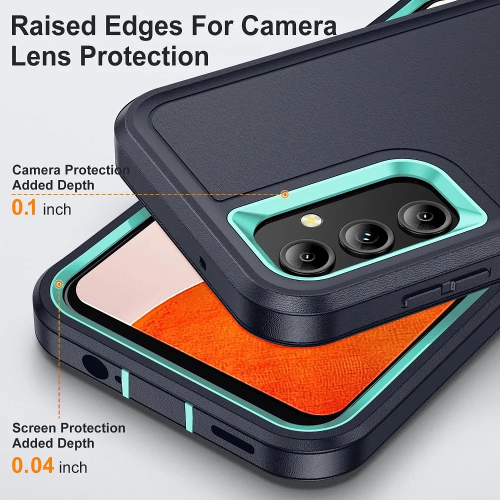 Military Grade Anti-Drop Case with Built-in Kickstand and Plus Protector Cover
