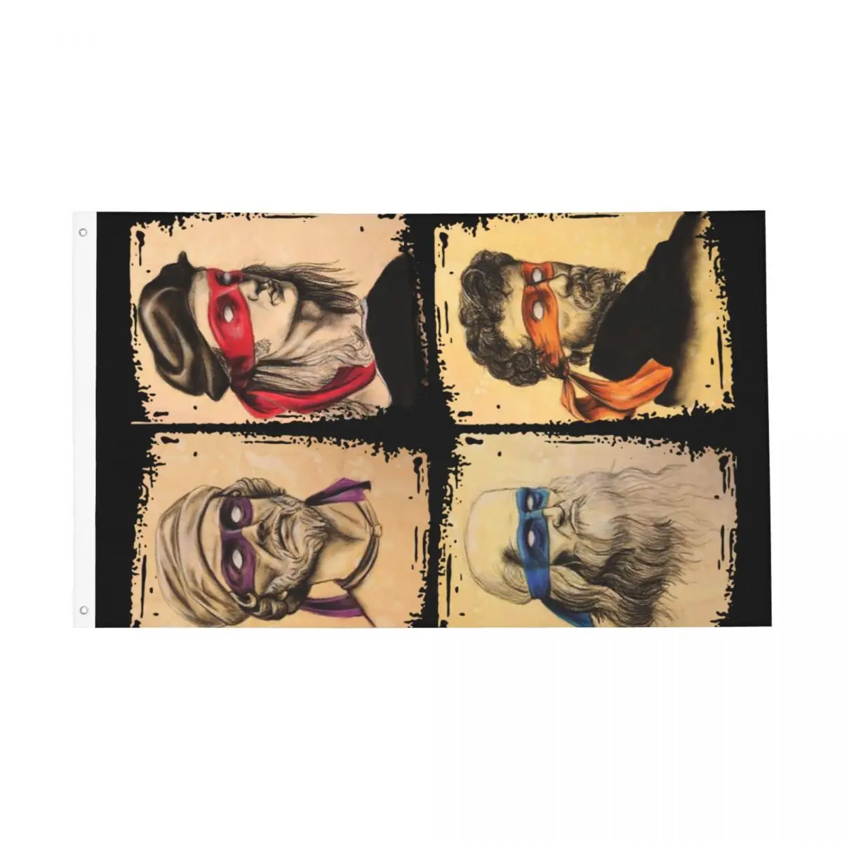 Scienza Tartarughe Bandiera Outdoor Banner 2 Occhielli Mutant Ninja Decorazione Double Sided 2X3 3X5 4X6 5X8 Ft Bandiere