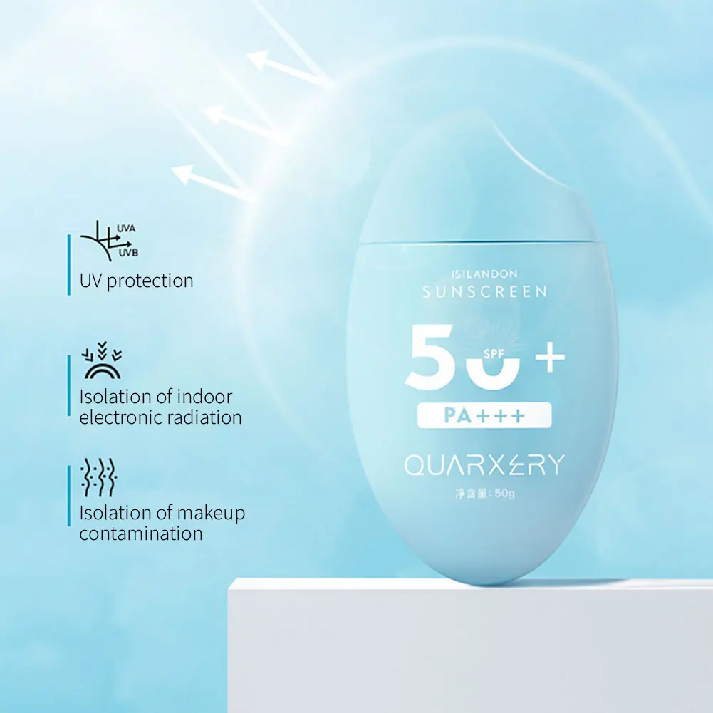 Body Sunscreen SPF 50 Light Thin Refreshing Sunscreen Protector Solar Sun Protection Cream Solar Blocker For Korean Women Face
