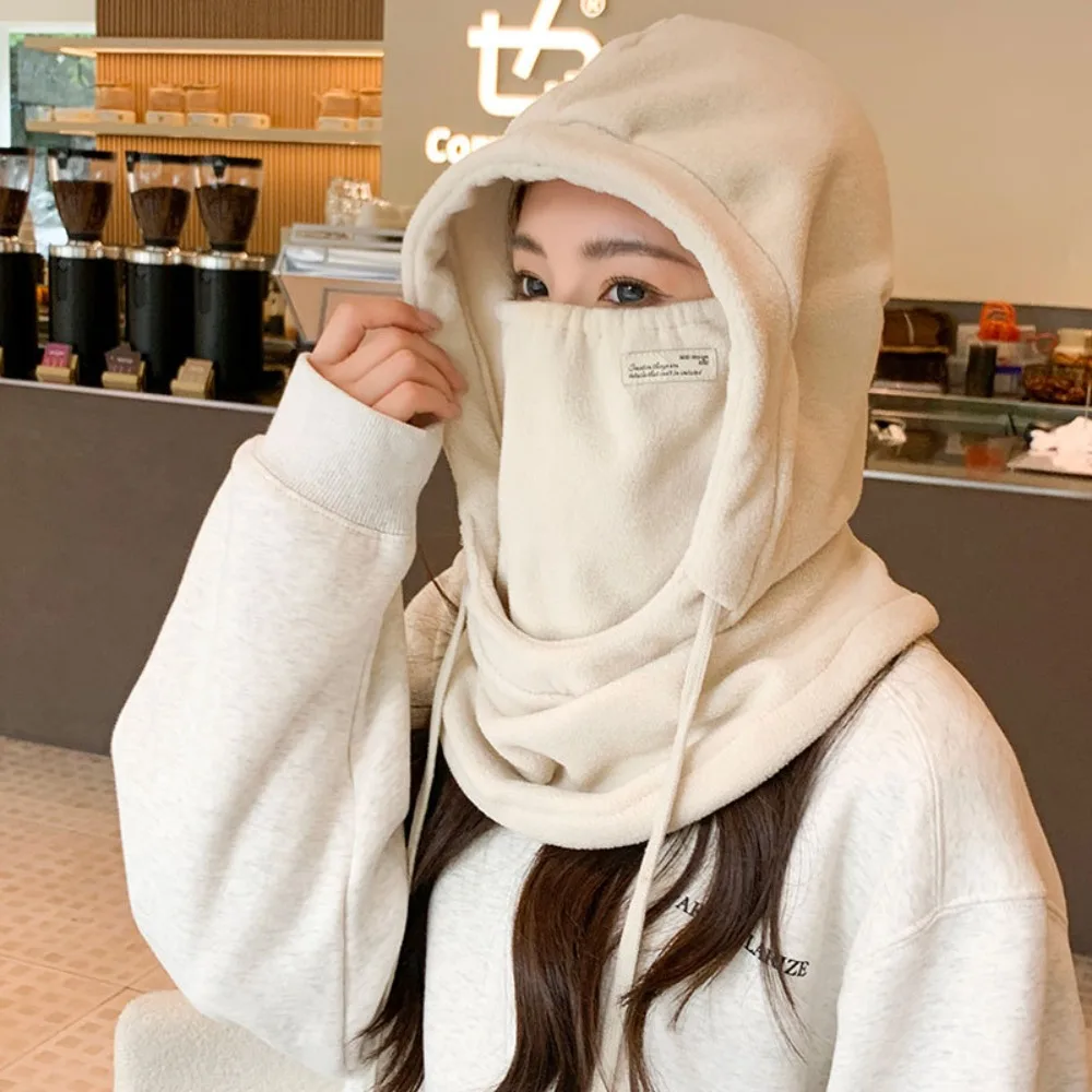 

Флисовая зимняя велосипедная шапка, Высококачественная шапка-бомбер из акрилового волокна на шнурке для занятий спортом на открытом воздухе, ветрозащитная шапка