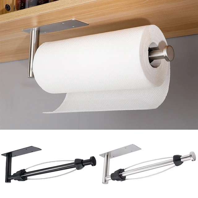 Porte-rouleau de papier mural en acier inoxydable, outil d'installation inclus, outil de cuisine 1