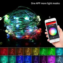 

Christmas Tree Decor Bluetooth Led String Lights Merry Xmas For Home 2022 USB Smart Lamp Navidad Noel Gifts New Year Decoration