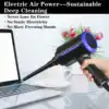 Compressed Air Can Duster 500W Electric Air Duster, Air Blower Replaces Canned Air Spray for PC Computer Keyboard Home Cleaner 1
