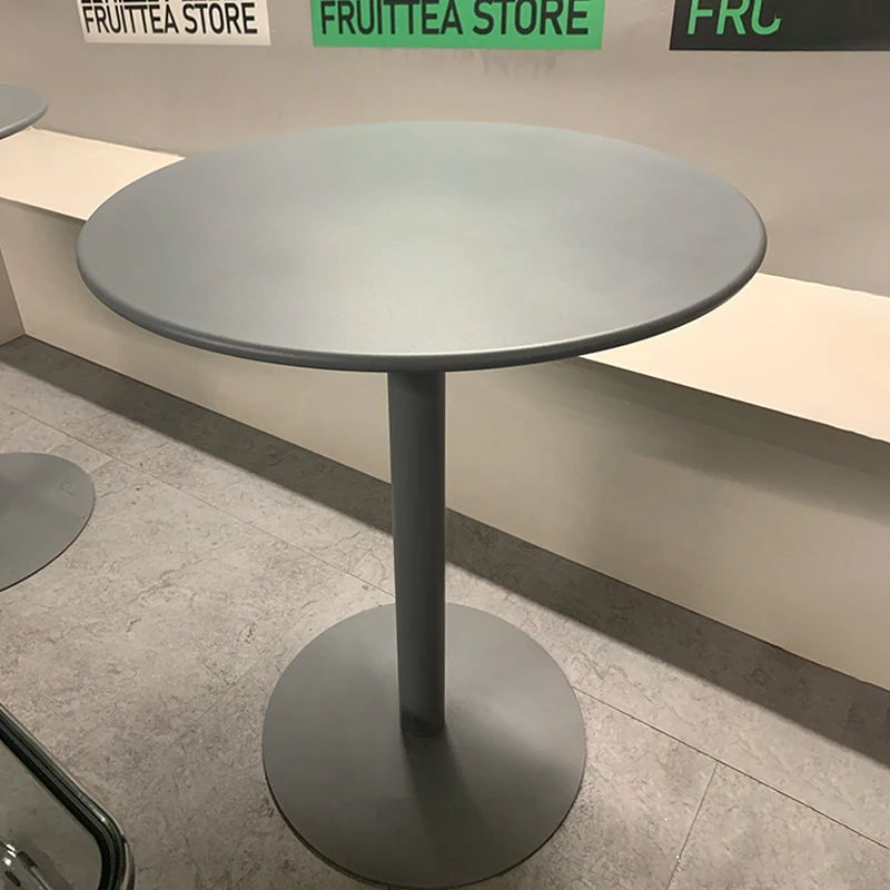 Coffee Table 60cm Round Table Small Coffee Table Simple Modern Home Side Table Leisure Iron Art Photo Round Dining Table